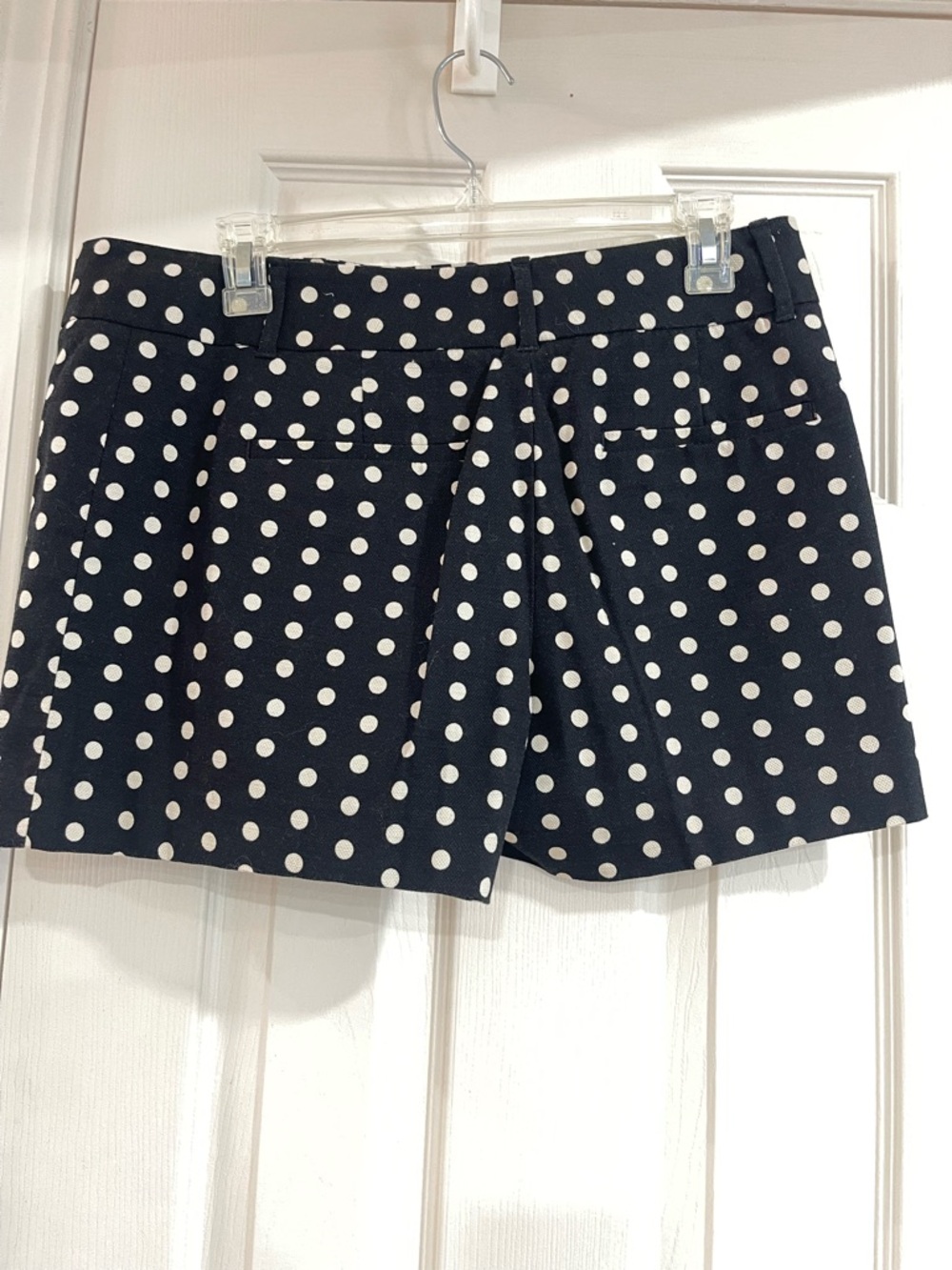 LOFT Black and White Polka Dot Shorts